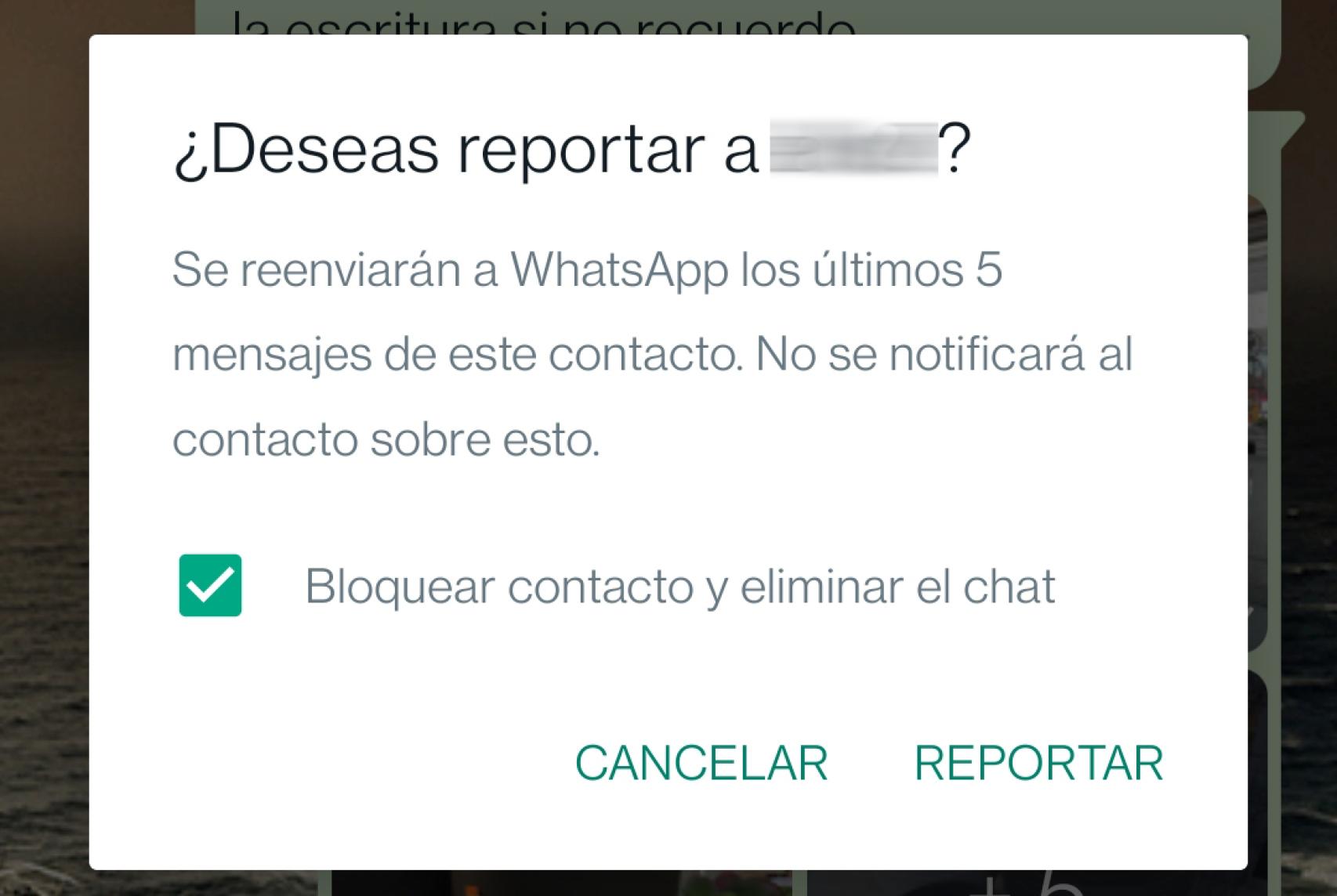 Ejemplo de reporte de una cuenta completa