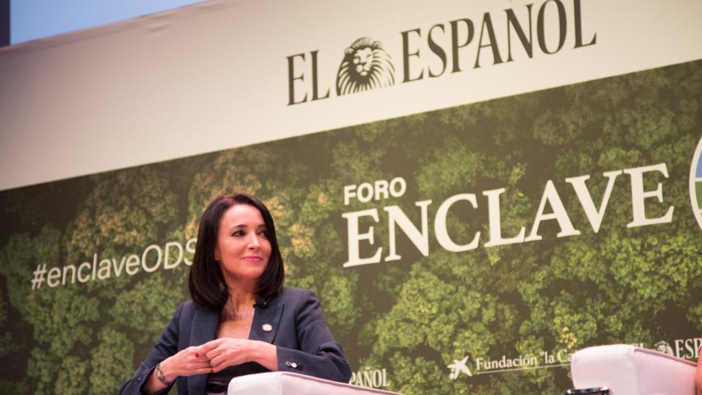 Cruz Sánchez de Lara, vice president of EL ESPAÑOL and editor of ENCLAVE ODS, was the moderator of the forum.