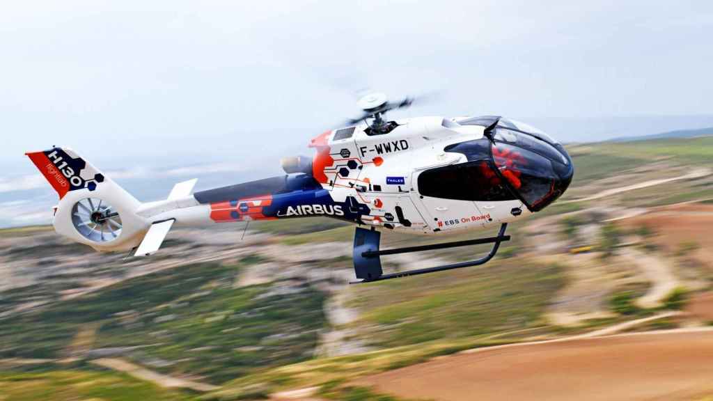 Imagen del helicóptero híbrido de Airbus.