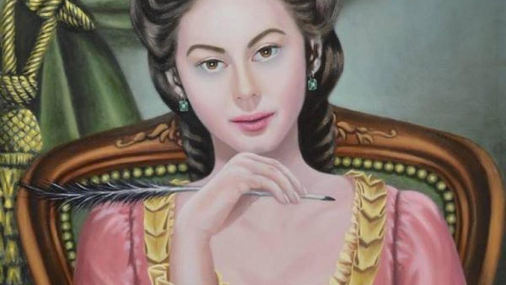 Retrato de la escritora María Rosa de Gálvez de Larisa Sarria.