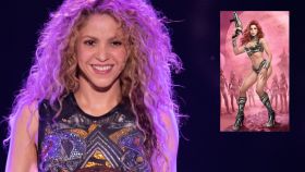 La cantante Shakira en montaje de JALEOS