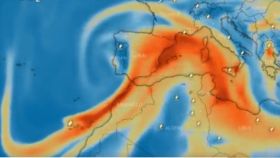 La nube de dióxido de azufre del volcán de La Palma llegará el jueves y se extenderá el viernes a toda la Península.