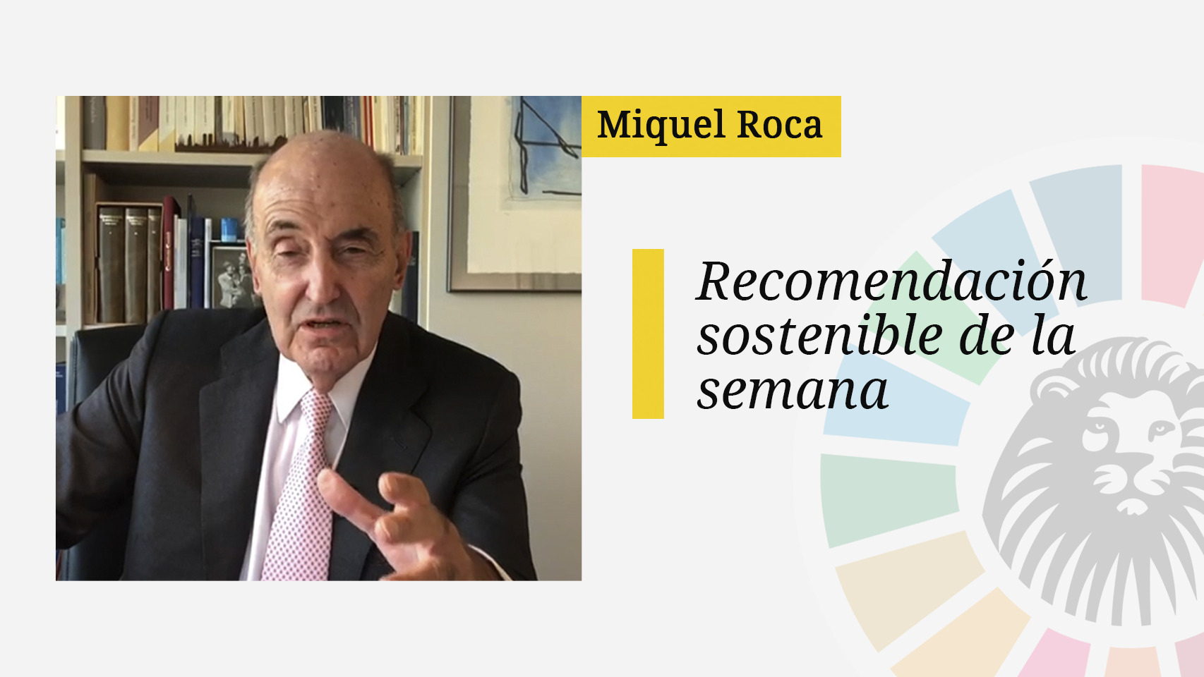 El político y abogado Miquel Roca recomienda el libro 'Un niño afortunado'