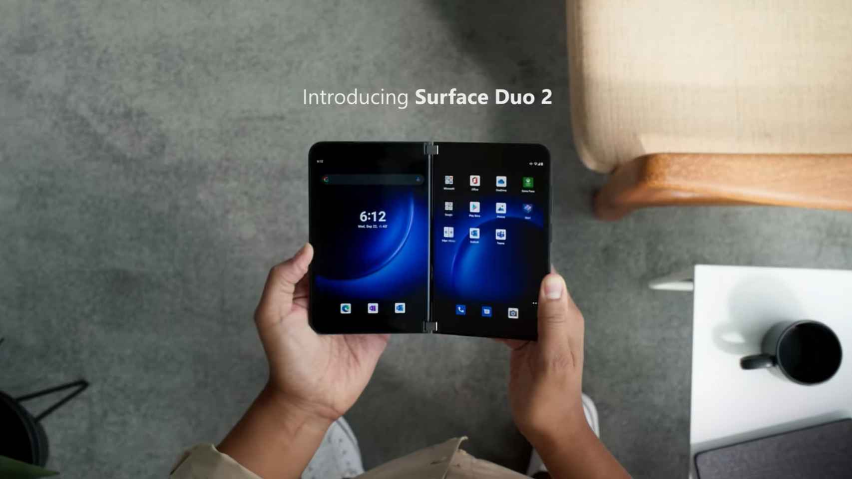 Diseño del Microsoft Surface Duo 2.