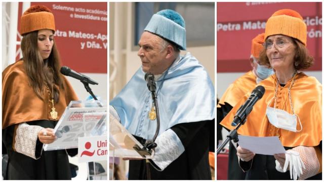 Verónica Pascual, Petra Mateos-Aparicio Y Miguel Ángel Garrido, investidos Doctores Honoris Causa.