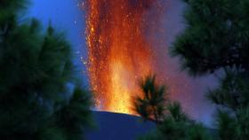 Volcán de Cumbre Vieja en La Palma. Efe