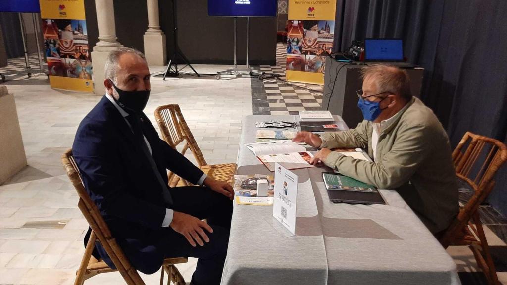 Christoph Strieder en Sevilla durante una jornada comercial sobre turismo de reuniones y congresos