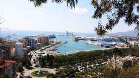 Imagen del puerto de Málaga.