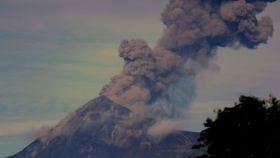 El volcán de Fuego de Guatemala.
