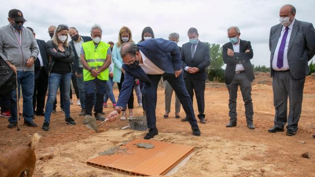 Primera piedra del nuevo centro de salud de la localidad conquense de Campillo de Altobuey