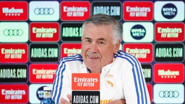 Carlo Ancelotti, en rueda de prensa