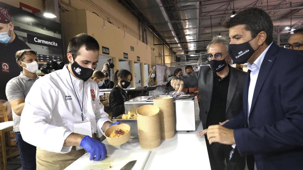 El presidente de la Diputación de Alicante, Carlos Mazón, en Alicante Gastronómica.