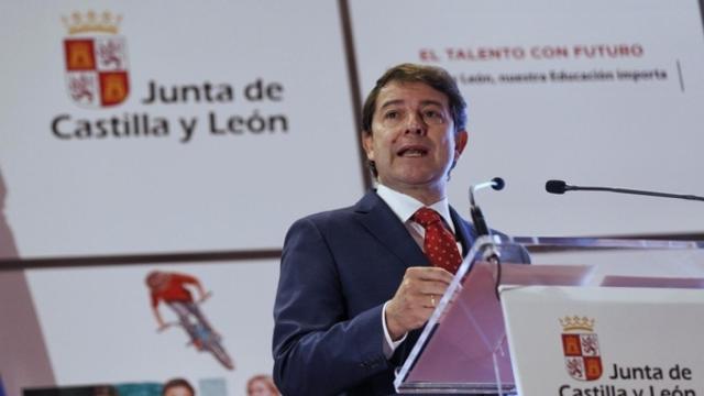 El presidente de la Junta de Castilla y León, Alfonso Fernández Mañueco