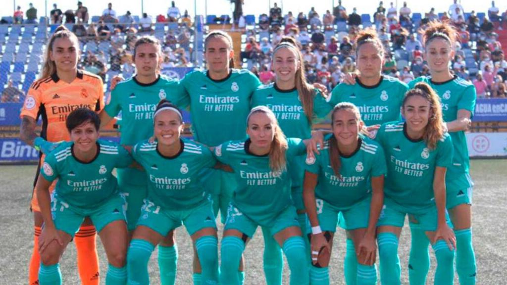 El equipo titular del Real Madrid Femenino ante el Granadilla