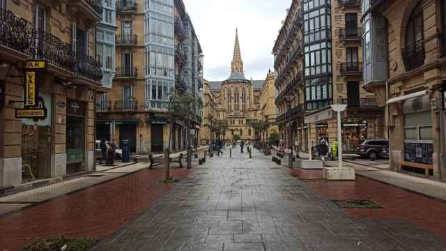 Calle Reyes Católicos de San Sebastián.