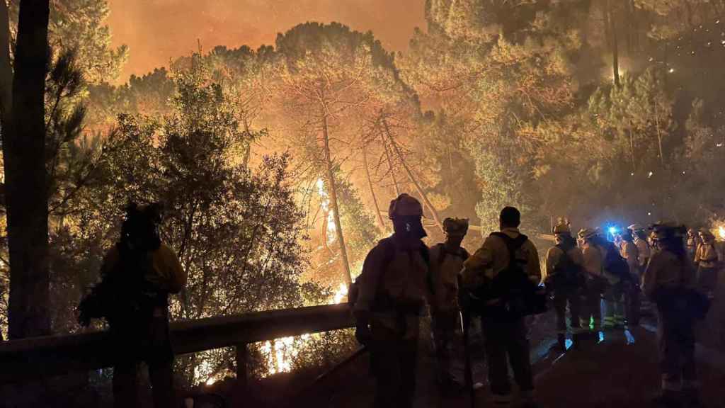 Una imagen del incendio en Sierra Bermeja, Málaga.