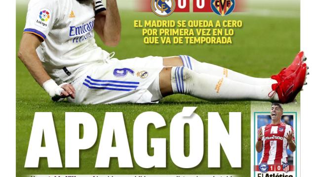 La portada del diario MARCA (26/09/2021)