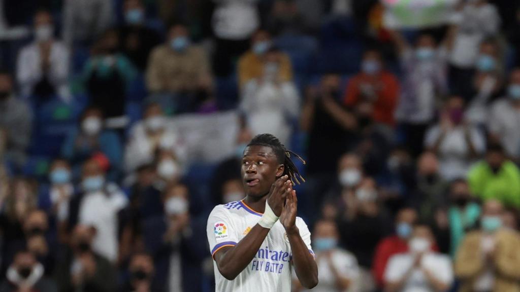 Camavinga, en el Santiago Bernabéu
