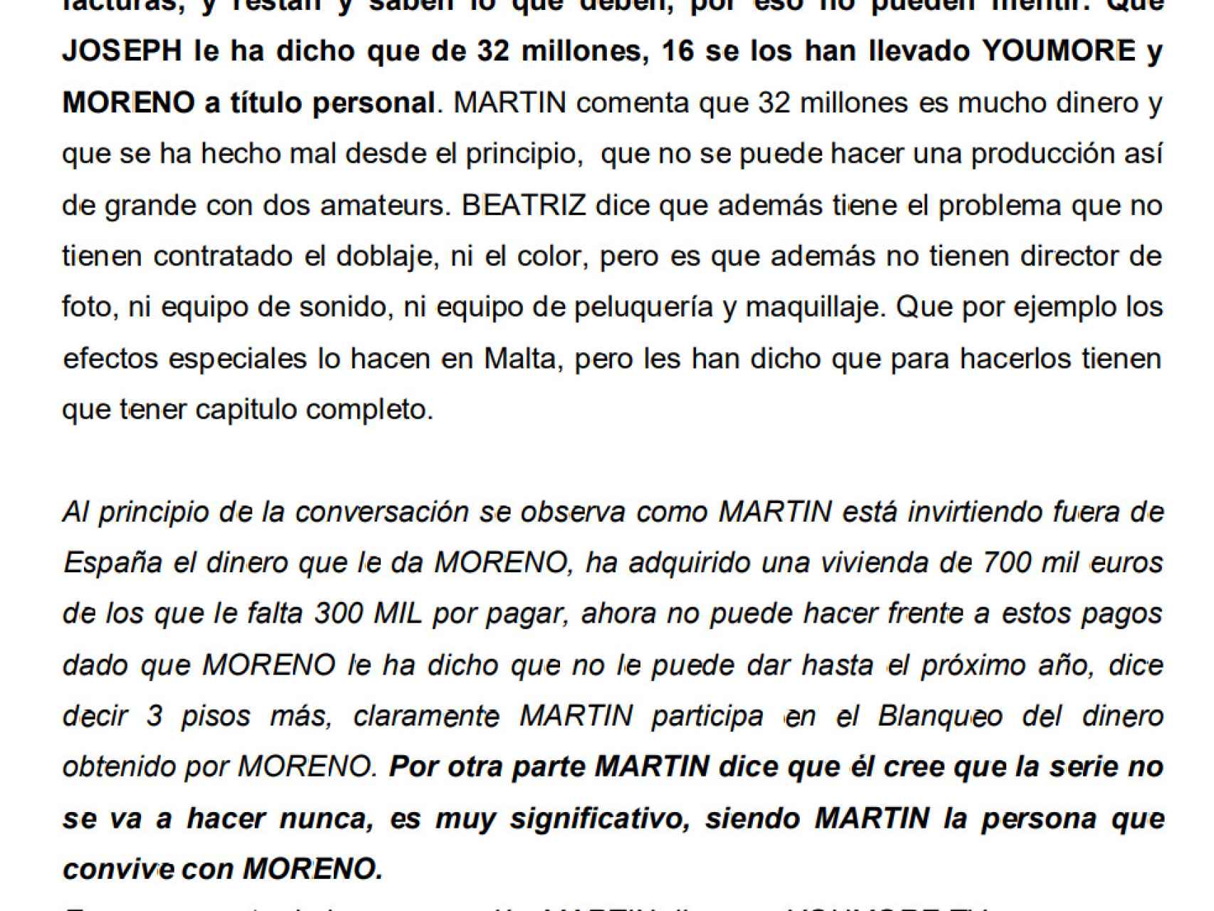 José Luis Moreno no había terminado de grabar ni un solo capítulo de la serie el pasado mes de diciembre, según su colaboradora Beatriz Sánchez.