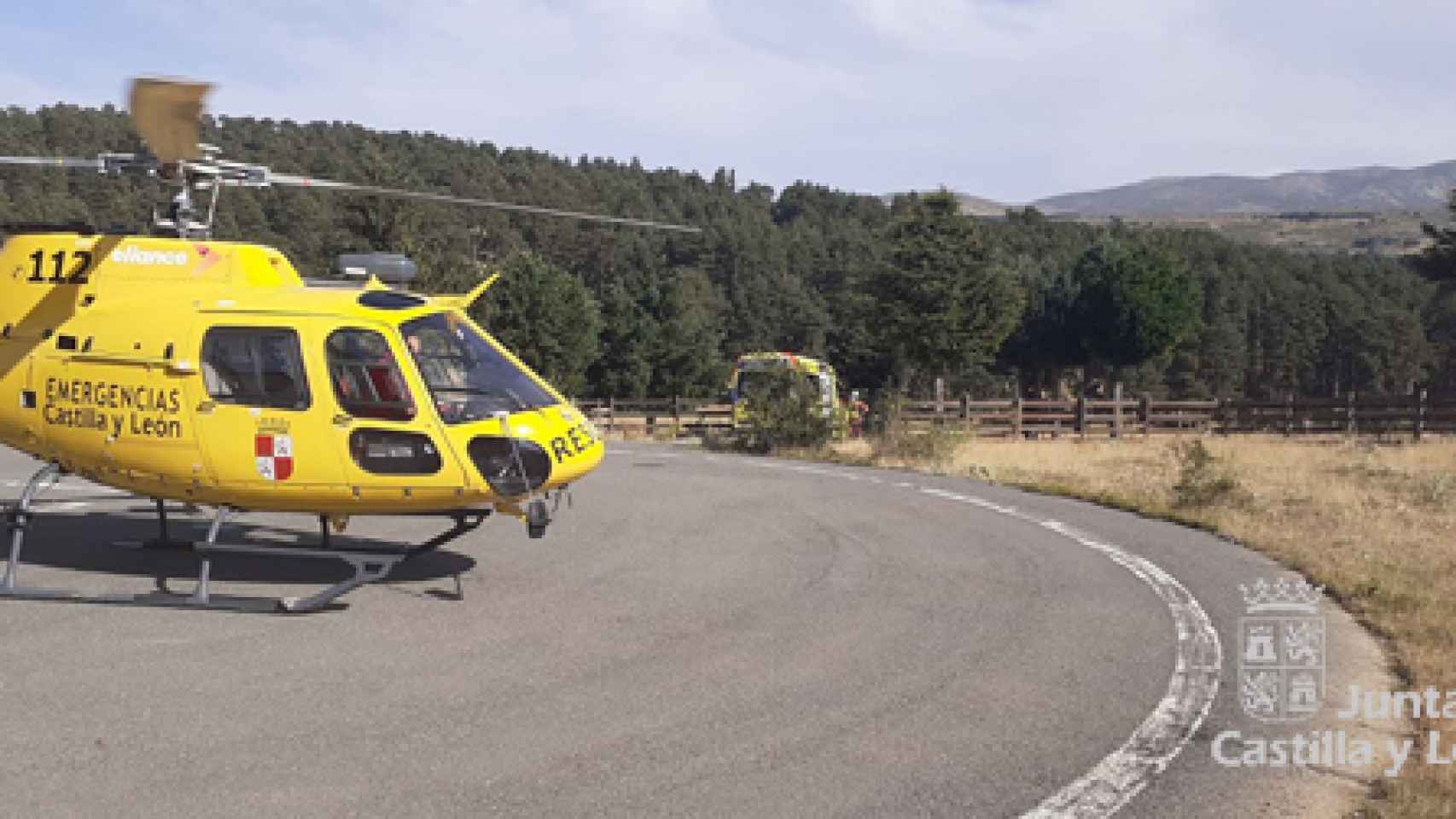 Helicóptero del Servicio de Emergencias 112 de Castilla y León