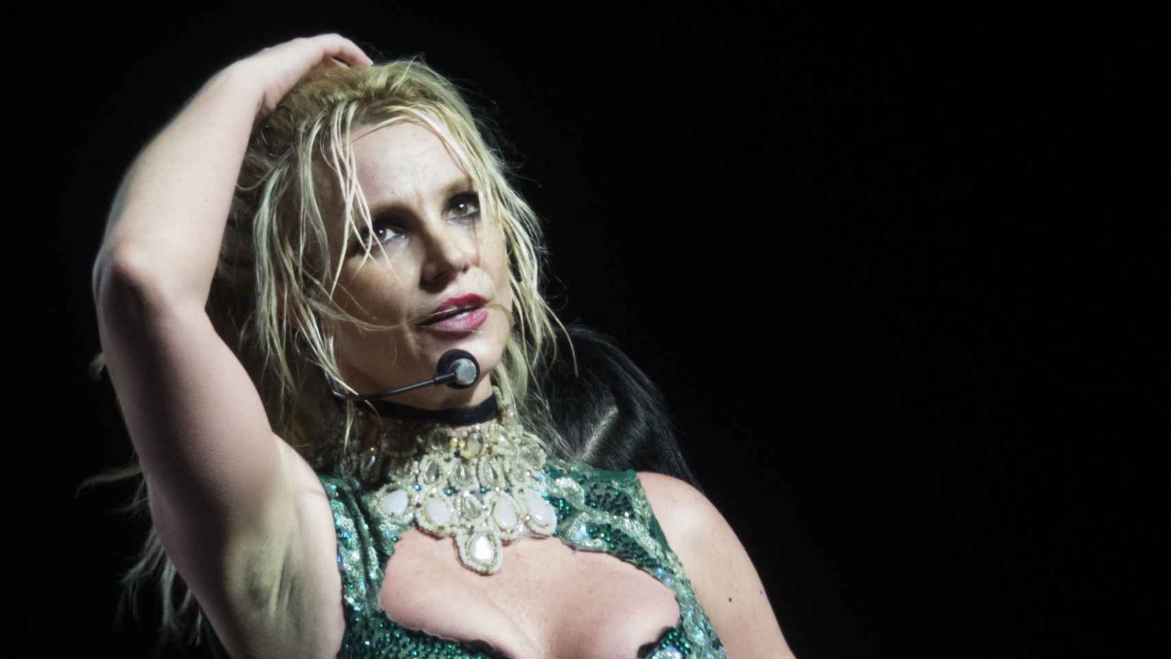 Britney Spears durante un concierto en Berlín,