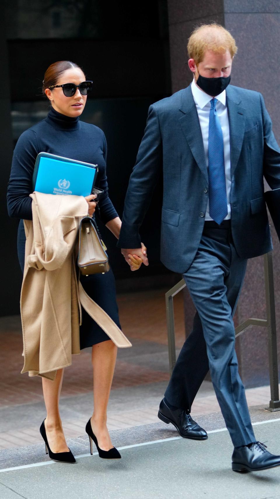 Meghan Markle y el príncipe Harry, durante su viaje a Nueva York.