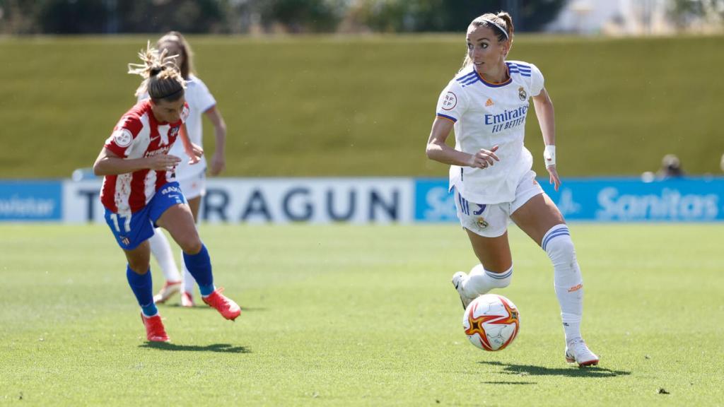 Kosovare Asllani, durante un partido del Real Madrid Femenino en la temporada 2021/2022