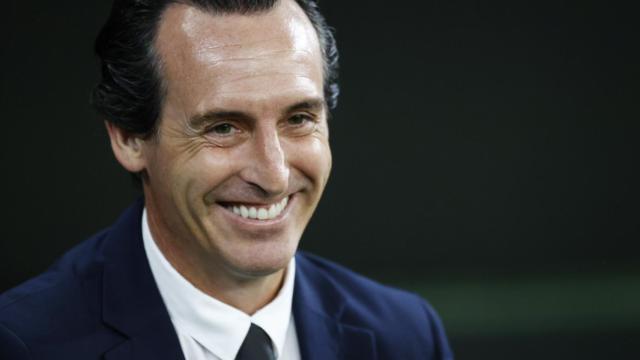 Unai Emery, en un partido del Villarreal en la temporada 2021/2022