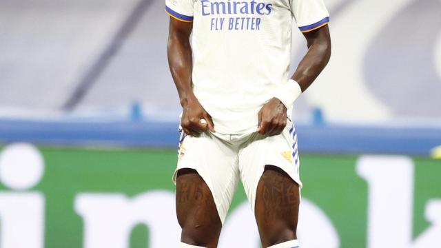 Vinicius, en un partido del Real Madrid