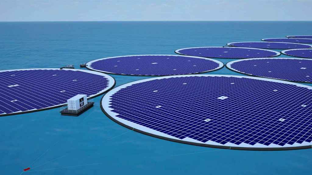 Una de las plantas solares de gran formato ideadas por Statkraft, la hidroeléctrica estatal noruega, junto a la startup Ocean Sun.