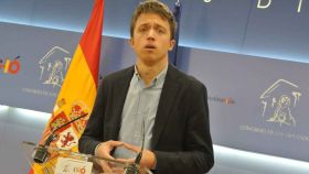Imagen de archivo de Íñigo Errejón, diputado y líder de Más País, en la sala de prensa del Congreso.