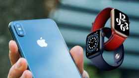 iPhone X y un Apple Watch