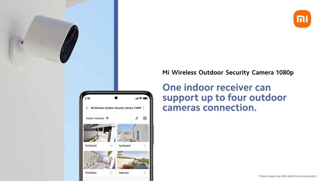 Control by application of the Xiaomi Wireless Outdoor Security Camera