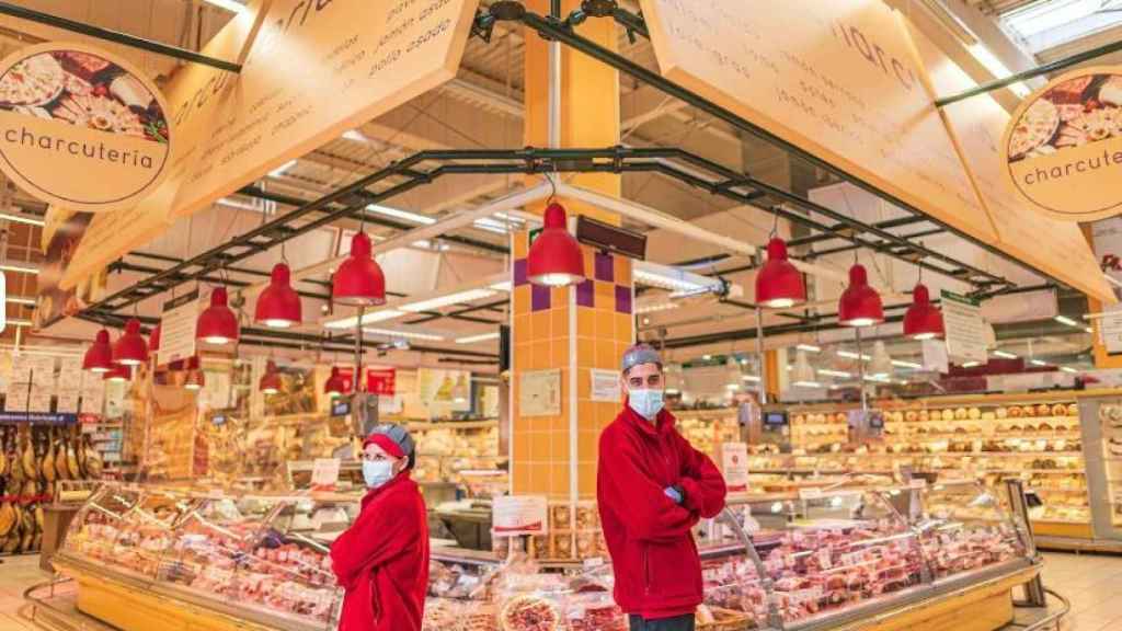 Interior of the Alcampo de Murcia, the cheapest supermarket in Spain, according to the OCU.