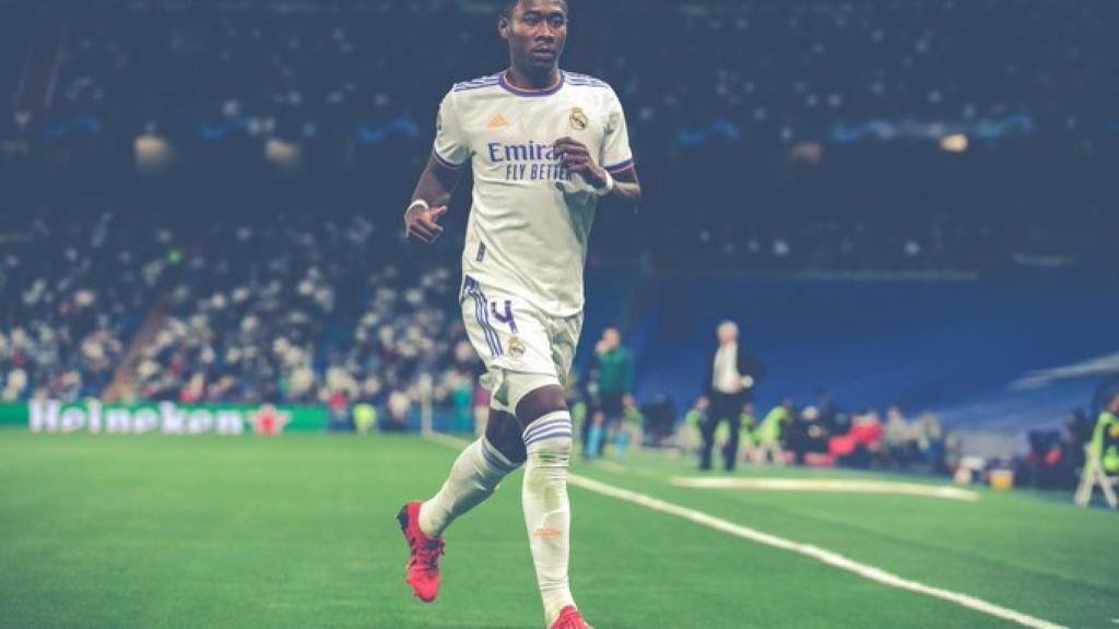David Alaba, con el Real Madrid