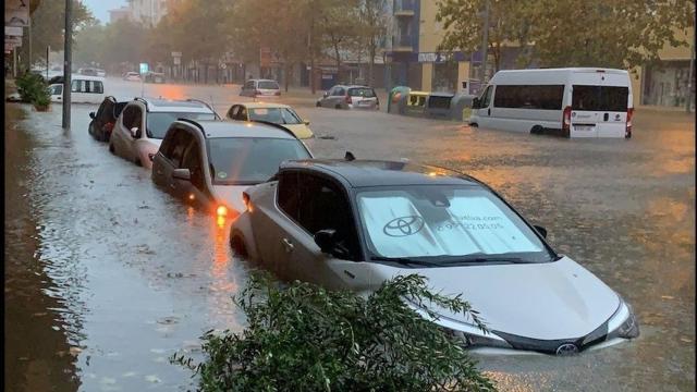 Imágenes de las inundaciones en Huelva.
