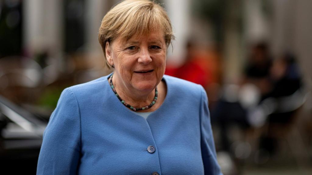 Former German Chancellor Angela Merkel in Berlin on September 27.