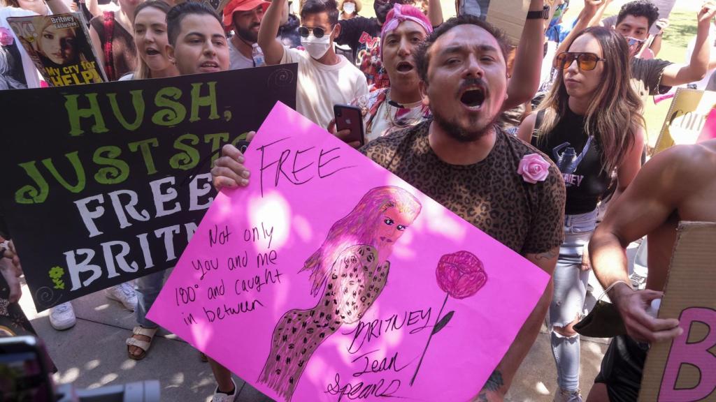 Demonstration of the Free Britney movement.