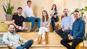 Equipo de la nueva incubadora de startups: (izquierda a derecha): Juan Carlos Milena, Rodrigo Die, Pedro Jareño, María Migallón, Silvia  Rodríguez, Ángel Quesada, Edu Bernabé.