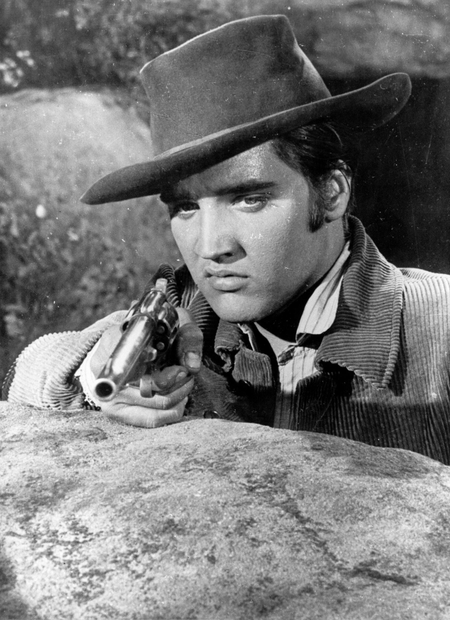 Elvis de cowboy en 'Estrella de fuego' (1960).