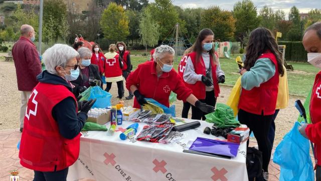 Más de una veintena de voluntarios recogen residuos en el parque de las Pavas