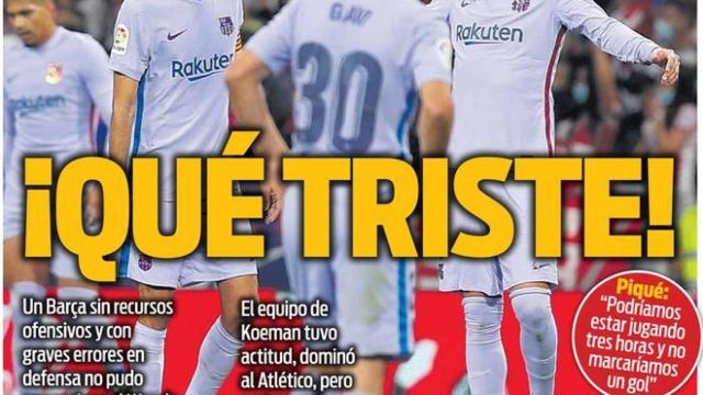 La portada del diario SPORT (03/10/2021)