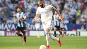 Karim Benzema marca al Espanyol tras un contragolpe