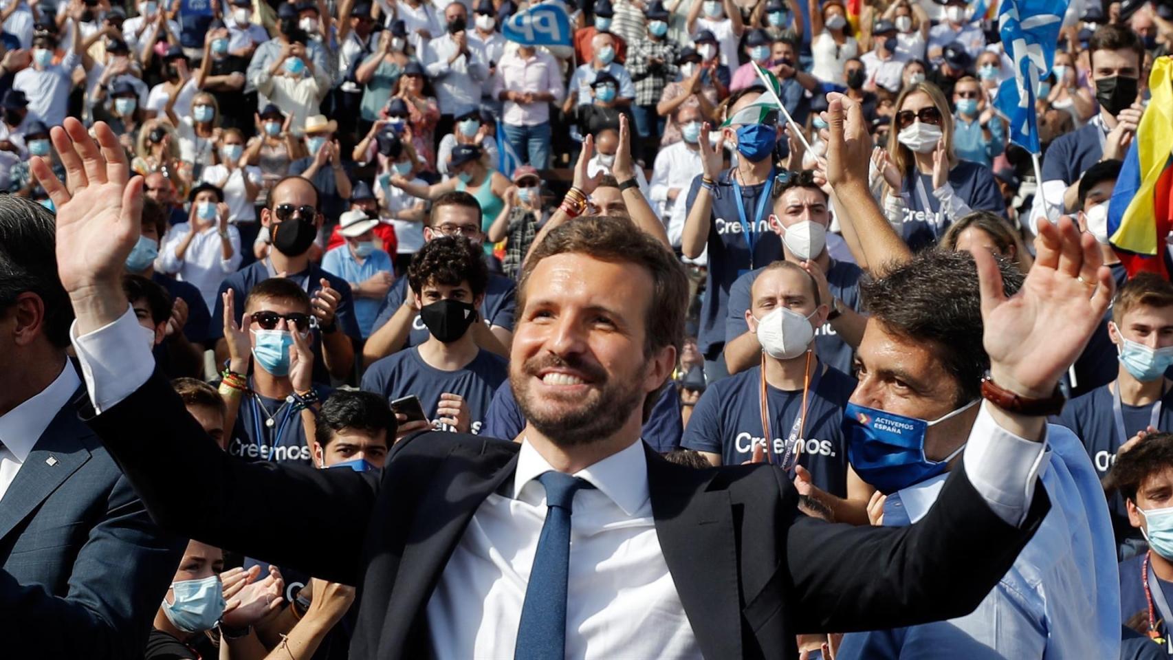 El gran mitin de Casado en la Convención del PP en Valencia, en imágenes