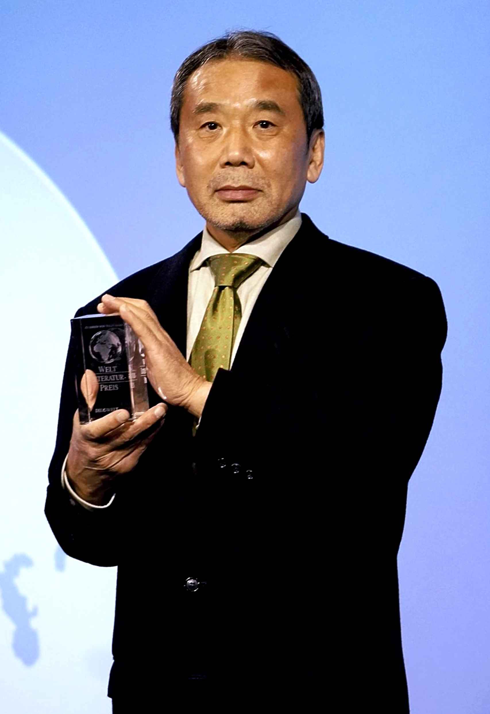 Haruki Murakami en una entrega de premios en Berlín en 2014.
