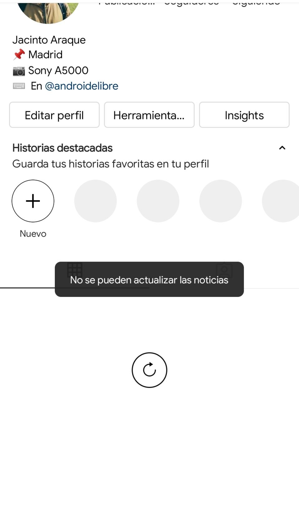 Instagram caída