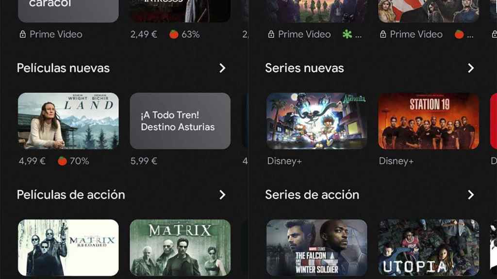 Your favorite content from Google TV