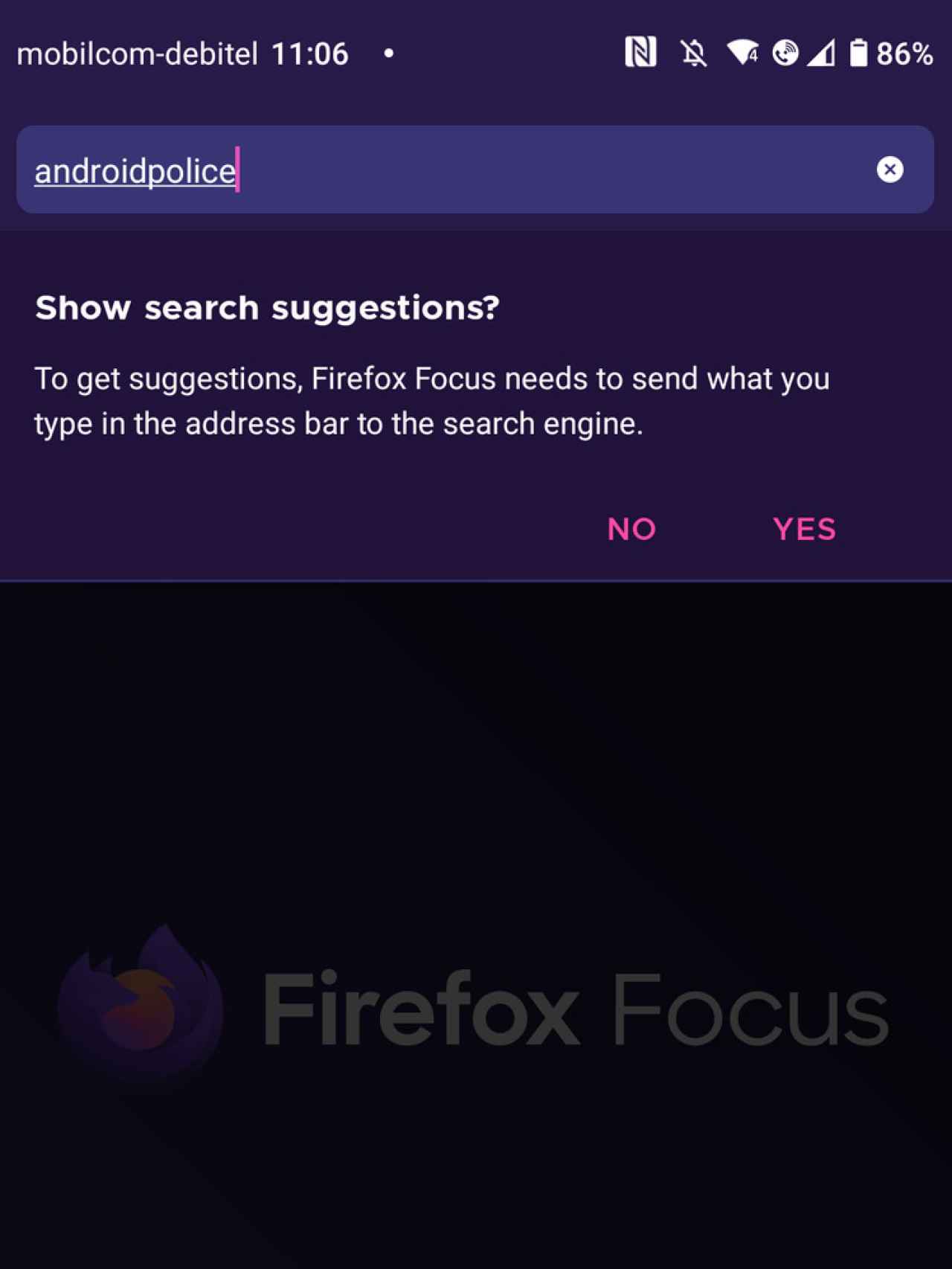Firefox Focus versión 93