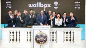 El equipo de Wallbox durante la jornada en la que la empresa comenzó a cotizar en la Bolsa de Nueva York.