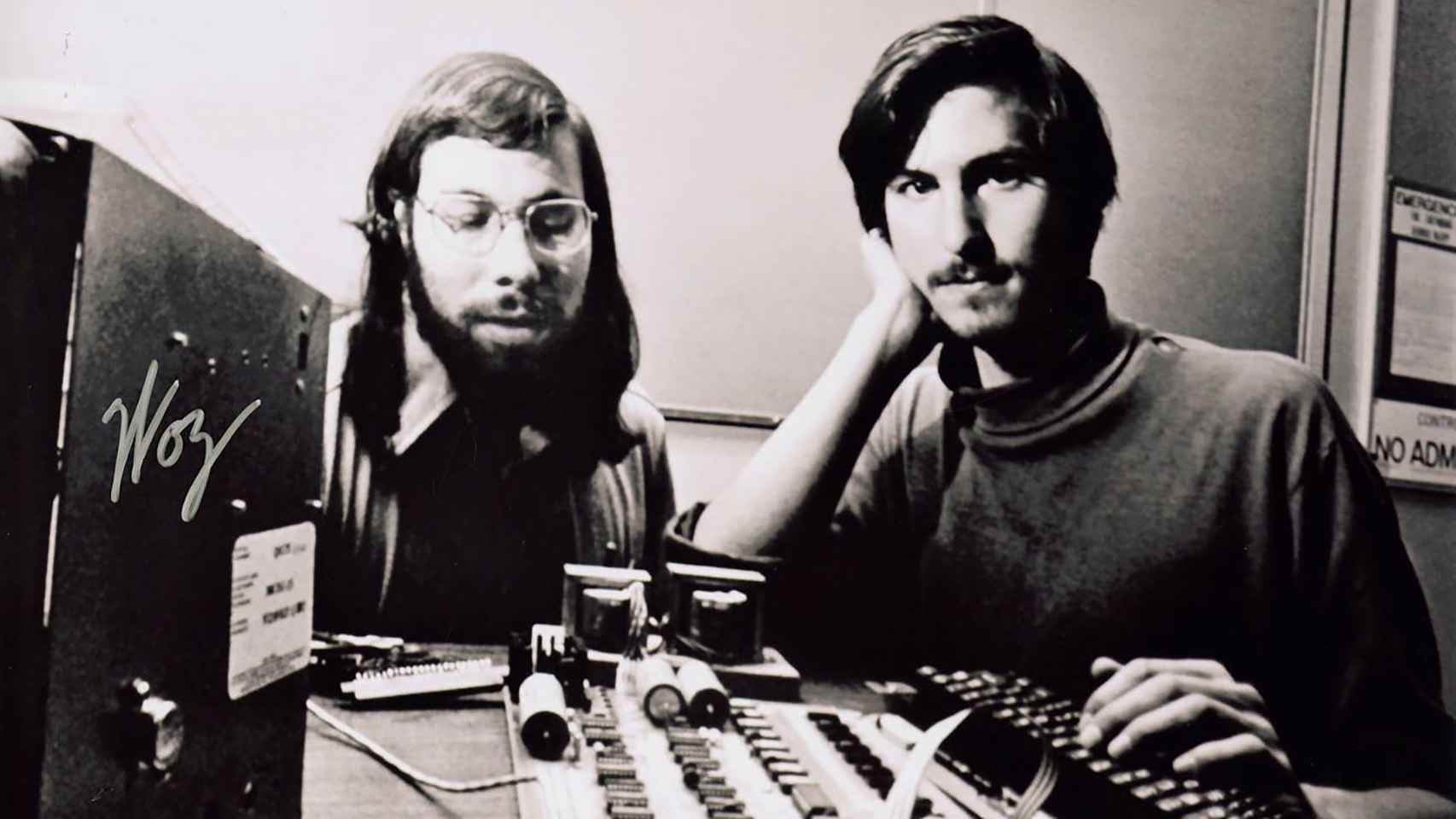 Steve Jobs con Steve Wozniak